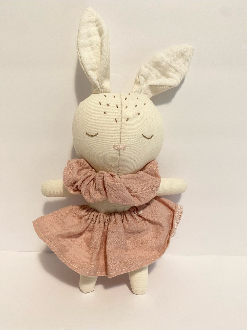 Bunny Rabbit Organic Baby Toy Belo Ballerina Plush Small Stuffed Animal Toy 8”
